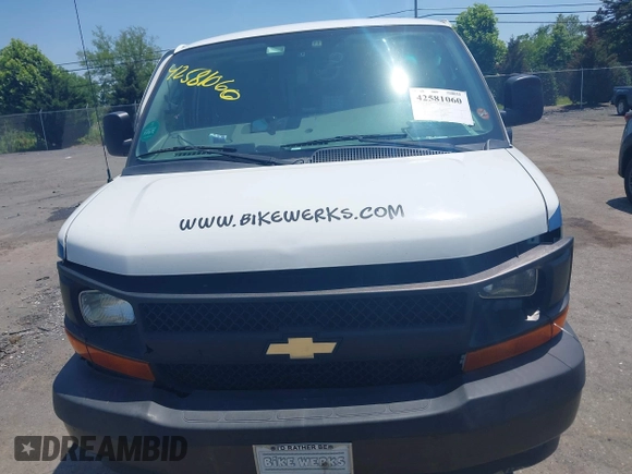 2017 Chevrolet Express Cargo with VIN 1GCWGAFF4H1337414, listed as a IAAI auction lot 42581060 with 196,182 mi miles and . Bid and sale history available at DreamBid. Image 12.
