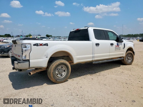 2021 Ford F-250 XL with VIN 1FT7W2B69MEC89060, listed as a Copart auction lot 56727635 with 221,612 mi miles and Salvage title. Bid and sale history available at DreamBid. Image 3.