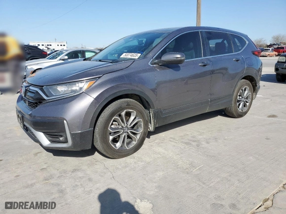 2022 Honda CR-V EX-L with VIN 2HKRW1H82NH407429, listed as a Copart auction lot 50074635 with 22,694 mi miles and Salvage Title. Bid and sale history available at carsss.com. Image 1.