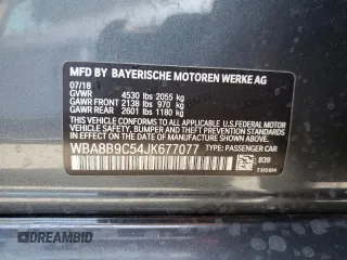 2018 BMW 3 Series 330i with VIN WBA8B9C54JK677077, listed as a Copart auction lot 60683205 with 71,120 mi miles and Salvage title. Bid and sale history available at DreamBid. Image 12.