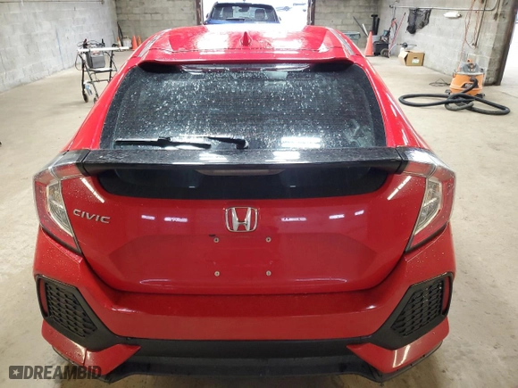 2018 Honda Civic Hatchback EX with VIN SHHFK7H57JU422443, listed as a Copart auction lot 49642795 with 99,267 mi miles and Salvage Title. Bid and sale history available at carsss.com. Image 6.