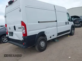 2024 Ram ProMaster Cargo Tradesman with VIN 3C6LRVDG1RE132283, listed as a IAAI auction lot 41938357 with 31,413 mi miles and . Bid and sale history available at DreamBid. Image 4.