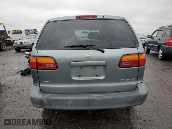 2000 Toyota Sienna CE with VIN 4T3GF19C0YU301648, listed as a Copart auction lot 49411324 with 227,142 mi miles and Salvage Title. Bid and sale history available at carsss.com. Image 6.
