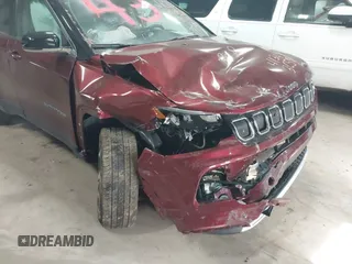 2022 Jeep Compass High Altitude with VIN 3C4NJDCB6NT107779, listed as a IAAI auction lot 41343659 with 32,612 mi miles and . Bid and sale history available at DreamBid. Image 6.