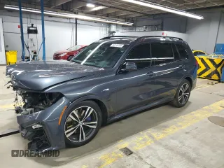 2020 BMW X7 M50i z VIN 5UXCX6C0XL9C50080, wystawiony jako Copart lot #54110785 z przebiegiem Nie podano mil oraz Szkoda całkowita • Salvage title. Historia ofert i sprzedaży dostępna na DreamBid. Obrazek 1.