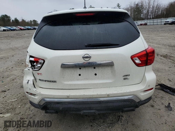 2017 Nissan Pathfinder SV with VIN 5N1DR2MM3HC629693, listed as a Copart auction lot 49261785 with 106,312 mi miles and Salvage Title. Bid and sale history available at carsss.com. Image 6.