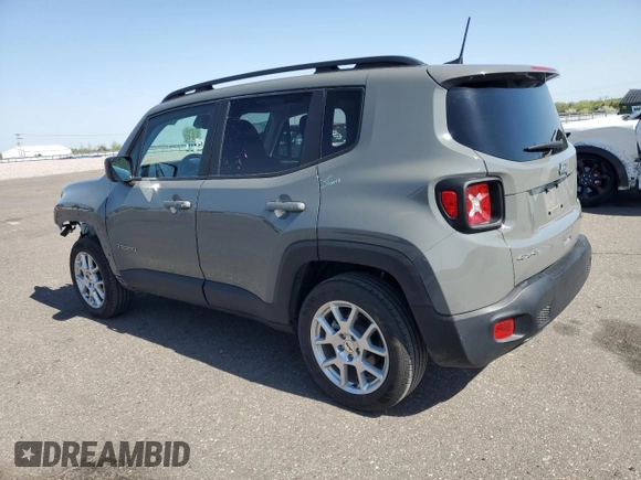 2022 Jeep Renegade Latitude with VIN ZACNJDB18NPN77583, listed as a Copart auction lot 56222315 with 21,551 mi miles and Salvage title. Bid and sale history available at DreamBid. Image 2.