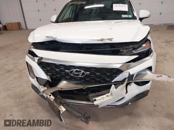2019 Hyundai Santa Fe Limited with VIN 5NMS5CAD2KH021934, listed as a IAAI auction lot 40726332 with 52,994 mi miles. Bid and sale history available at carsss.com. Image 6.