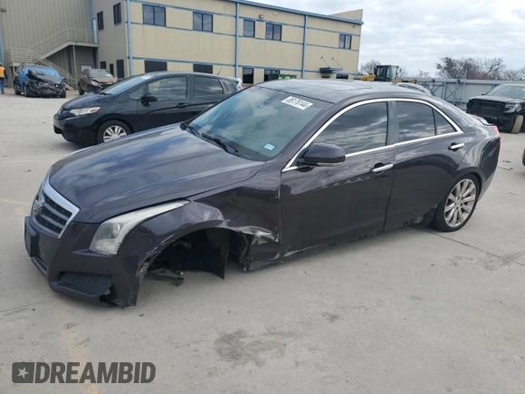 2014 Cadillac ATS Luxury AWD z VIN 1G6AH5R37E0144887, wystawiony jako Copart lot #86176144 z przebiegiem Nie podano mil oraz Szkoda całkowita • Salvage title. Historia ofert i sprzedaży dostępna na DreamBid. Obrazek 1.