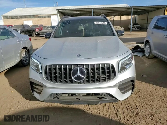 2021 Mercedes-Benz GLB with VIN W1N4M5BB9MW080749, listed as a Copart auction lot 77532624 with 39,600 mi miles and Salvage Title. Bid and sale history available at carsss.com. Image 12.