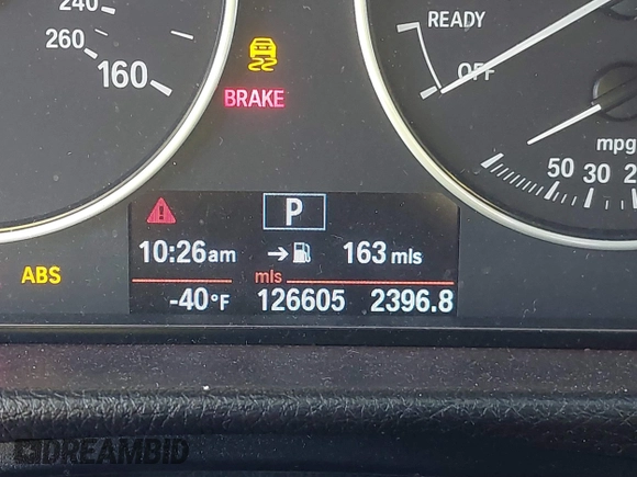 2013 BMW 3 Series 328i with VIN WBA3C1G55DNR49447, listed as a IAAI auction lot 41296098 with 126,605 mi miles and . Bid and sale history available at DreamBid. Image 15.