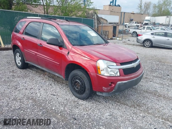 2005 Chevrolet Equinox LS with VIN 2CNDL23F756046004, listed as a IAAI auction lot 42031984 with 142,056 mi miles. Bid and sale history available at carsss.com. Image 1.