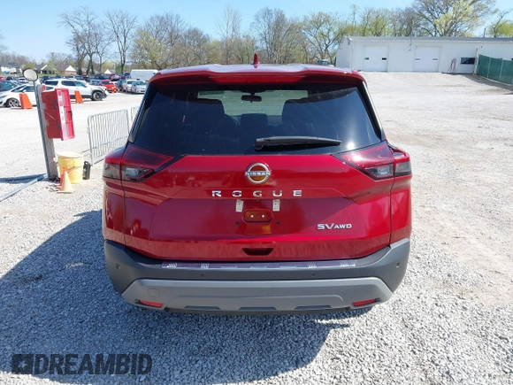 2023 Nissan Rogue SV with VIN 5N1BT3BB1PC691530, listed as a IAAI auction lot 41928223 with 26,279 mi miles. Bid and sale history available at carsss.com. Image 16.