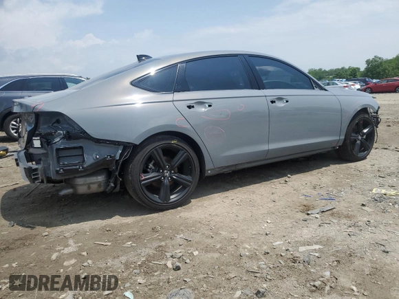 2025 Honda Accord Sport-L with VIN 1HGCY2F7XSA010975, listed as a Copart auction lot 57308645 with 13,742 mi miles and Salvage title. Bid and sale history available at DreamBid. Image 3.