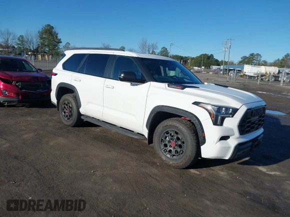 2024 Toyota Sequoia SR5 with VIN 7SVAAABA3RX039902, listed as a IAAI auction lot 41405838 with 6,575 mi miles. Bid and sale history available at carsss.com. Image 1.