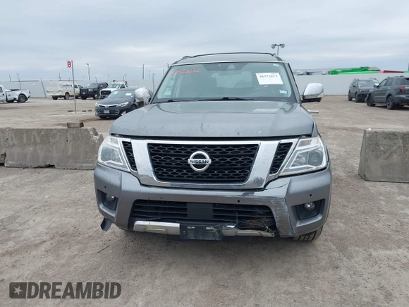 2018 Nissan Armada Platinum with VIN JN8AY2NFXJ9330364, listed as a IAAI auction lot 41572672 with 134,787 mi miles. Bid and sale history available at carsss.com. Image 12.