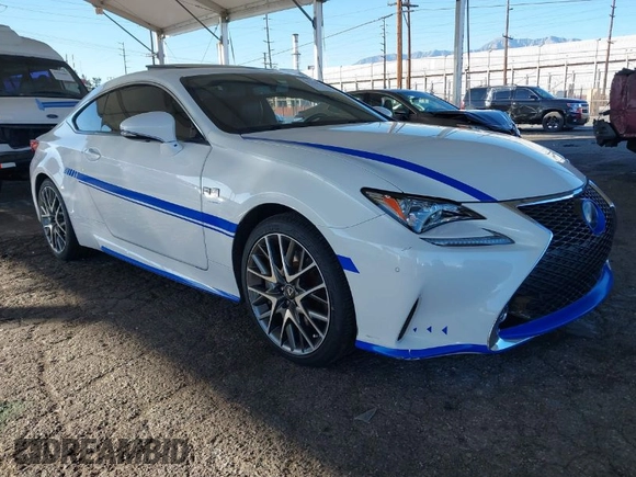 2017 Lexus RC with VIN JTHHE5BC0H5016527, listed as a IAAI auction lot 41323618 with 72,456 mi miles. Bid and sale history available at carsss.com. Image 1.