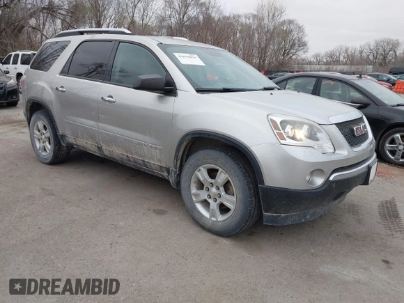 2008 GMC Acadia SLE1 with VIN 1GKEV13728J162101, listed as a IAAI auction lot 41810815 with 122,172 mi miles. Bid and sale history available at carsss.com. Image 1.