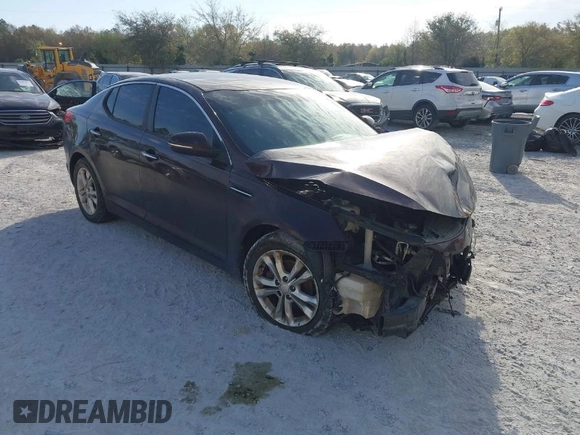 2013 Kia Optima EX with VIN 5XXGN4A72DG193243, listed as a IAAI auction lot 41895565 with 203,846 mi miles. Bid and sale history available at carsss.com. Image 1.
