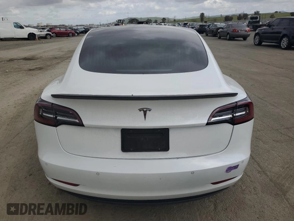 2019 Tesla Model 3 Mid Range with VIN 5YJ3E1EA8KF412886, listed as a Copart auction lot 50824565 with 54,803 mi miles and Salvage Title. Bid and sale history available at carsss.com. Image 6.
