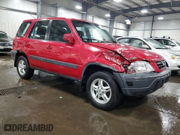 2000 Honda CR-V EX with VIN JHLRD186XYS001928, listed as a Copart auction lot 49046115 with 161,242 mi miles and Salvage Title. Bid and sale history available at carsss.com. Image 4.