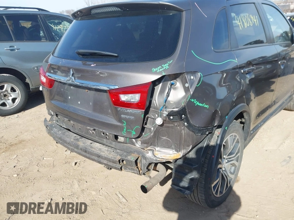 2018 Mitsubishi Outlander Sport ES 2.0 with VIN JA4AP3AU8JU022979, listed as a IAAI auction lot 41808941 with 100,933 mi miles. Bid and sale history available at carsss.com. Image 17.