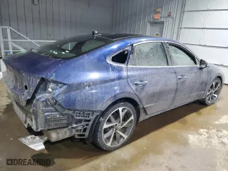 2022 Hyundai Sonata SEL Plus with VIN 5NPEJ4J26NH133916, listed as a Copart auction lot 42989785 with 44,822 mi miles and Salvage Title. Bid and sale history available at carsss.com. Image 3.