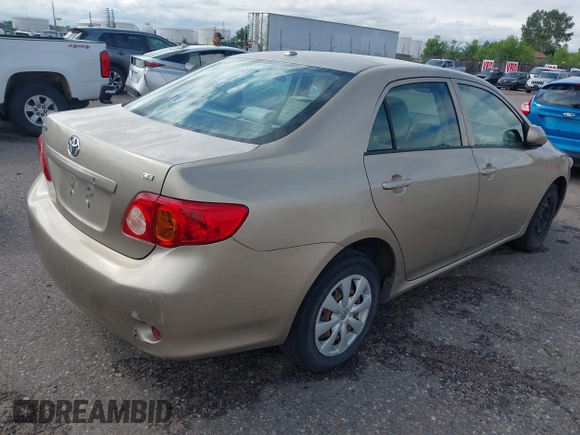 2009 Toyota Corolla with VIN 1NXBU40E09Z078912, listed as a IAAI auction lot 42381759 with 202,353 mi miles and . Bid and sale history available at DreamBid. Image 4.