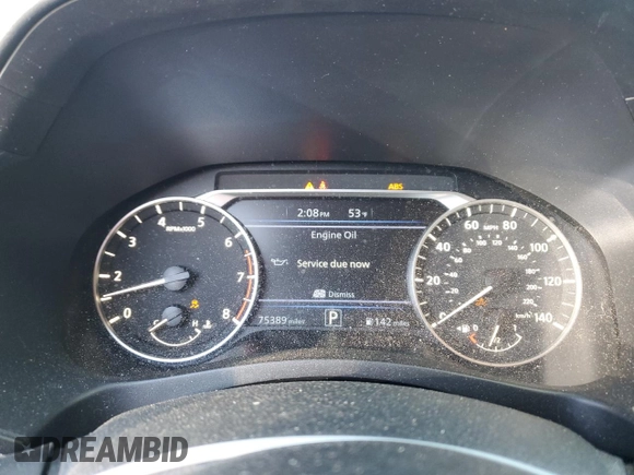 2019 Nissan Altima 2.5 SR with VIN 1N4BL4CV4KC101144, listed as a Copart auction lot 45200245 with 75,389 mi miles and Salvage Title. Bid and sale history available at carsss.com. Image 9.