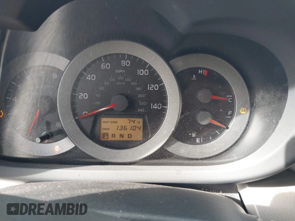 2008 Toyota RAV4 with VIN JTMZK33VX86015219, listed as a IAAI auction lot 41895579 with 136,104 mi miles. Bid and sale history available at carsss.com. Image 7.