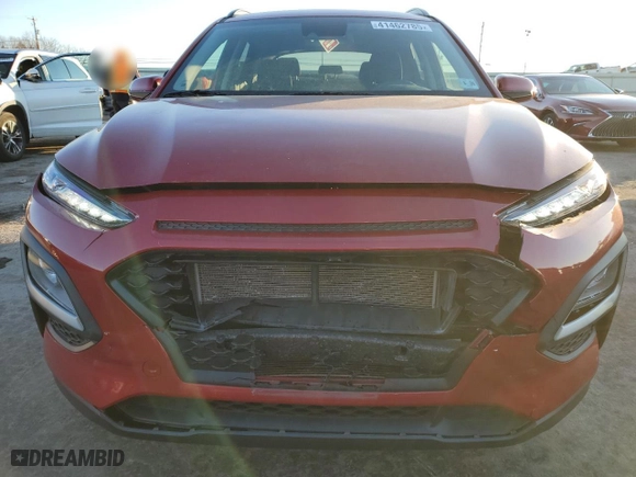 2021 Hyundai Kona SEL with VIN KM8K2CAA2MU685186, listed as a Copart auction lot 41462785 with 19,119 mi miles and Salvage Title. Bid and sale history available at carsss.com. Image 5.
