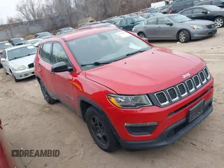 2019 Jeep Compass Sport with VIN 3C4NJCABXKT802534, listed as a IAAI auction lot 41128295 with 66,719 mi miles and . Bid and sale history available at DreamBid. Image 1.