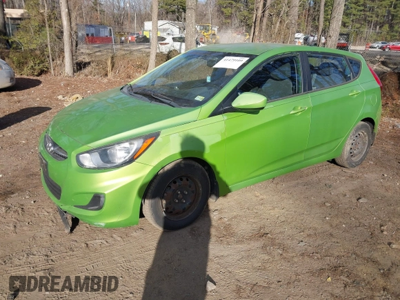 2013 Hyundai Accent GS with VIN KMHCT5AE3DU111034, listed as a IAAI auction lot 41479109 with 191,059 mi miles and . Bid and sale history available at DreamBid. Image 2.