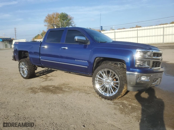 2014 Chevrolet Silverado 1500 LTZ with VIN 3GCUKSEC3EG145630, listed as a Copart auction lot 84111244 with 103,381 mi miles and Salvage Title. Bid and sale history available at carsss.com. Image 4.