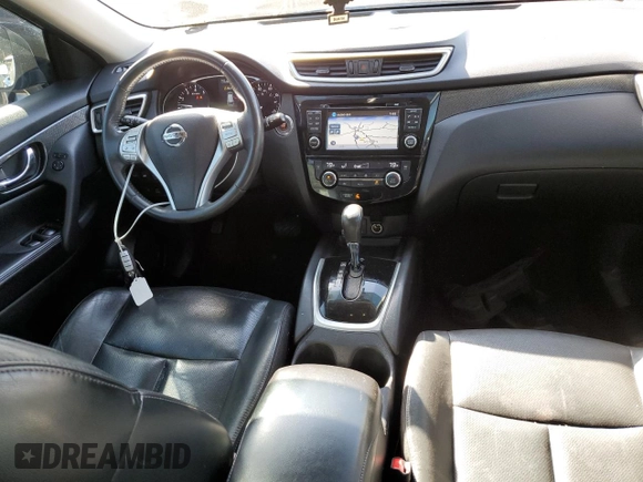 2014 Nissan Rogue SL with VIN 5N1AT2MV8EC777055, listed as a Copart auction lot 49099435 with 104,762 mi miles and Salvage Title. Bid and sale history available at carsss.com. Image 8.