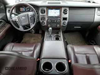 2017 Ford Expedition EL Platinum with VIN 1FMJK1MT6HEA39372, listed as a Copart auction lot 43160595 with 163,669 mi miles and Salvage Title. Bid and sale history available at carsss.com. Image 8.