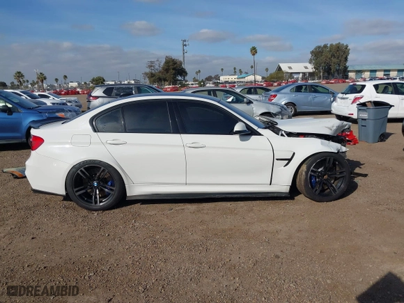 2018 BMW M3 with VIN WBS8M9C52J5K98356, listed as a IAAI auction lot 41593546 with 91,478 mi miles. Bid and sale history available at carsss.com. Image 14.