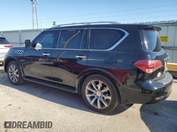 2012 Infiniti QX56 7-passenger z VIN JN8AZ2NE1C9020448, wystawiony jako Copart lot #76786414 z przebiegiem 188 572 mil mil oraz Tytuł czysty. Historia ofert i sprzedaży dostępna na DreamBid. Obrazek 2.