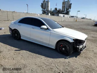 2015 Mercedes-Benz C-Class C 300 with VIN 55SWF4JB3FU056653, listed as a Copart auction lot 46859795 with 150,607 mi miles and Salvage Title. Bid and sale history available at carsss.com. Image 4.