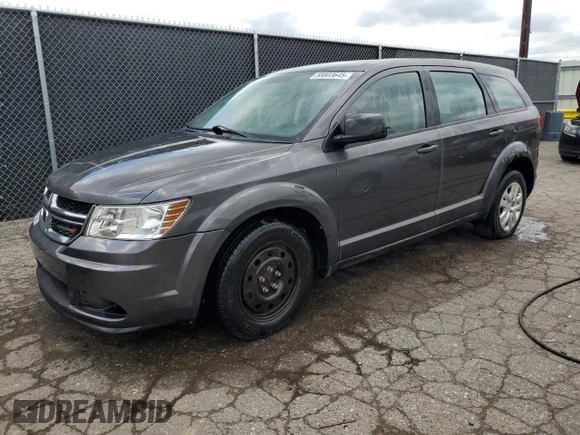 2014 Dodge Journey American Value with VIN 3C4PDCAB1ET135504, listed as a Copart auction lot 58803645 with 164,501 mi miles and Clean title. Bid and sale history available at DreamBid. Image 1.