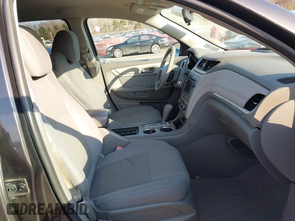 2013 Chevrolet Traverse LS with VIN 1GNKVFKD0DJ200817, listed as a IAAI auction lot 41764395 with 143,609 mi miles and . Bid and sale history available at DreamBid. Image 5.