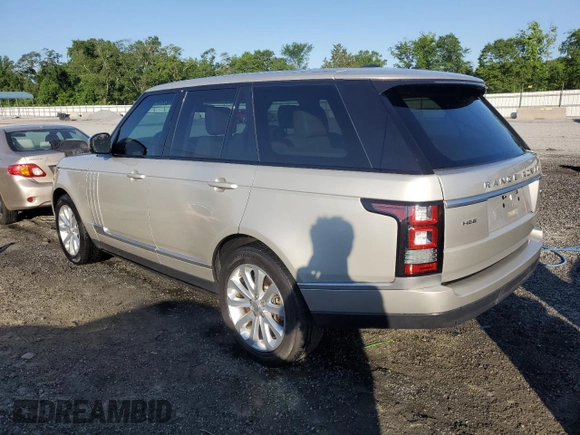2014 Land Rover Range Rover HSE with VIN SALGS2WF8EA164266, listed as a Copart auction lot 57962545 with 105,622 mi miles and Salvage title. Bid and sale history available at DreamBid. Image 2.