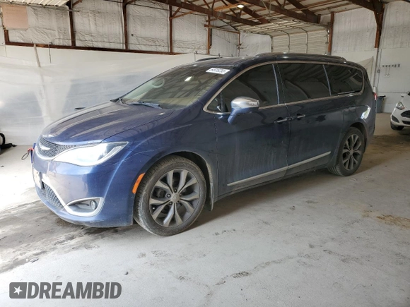2017 Chrysler Pacifica Limited with VIN 2C4RC1GG6HR753492, listed as a Copart auction lot 54918255 with 277,597 mi miles and Salvage title. Bid and sale history available at DreamBid. Image 1.
