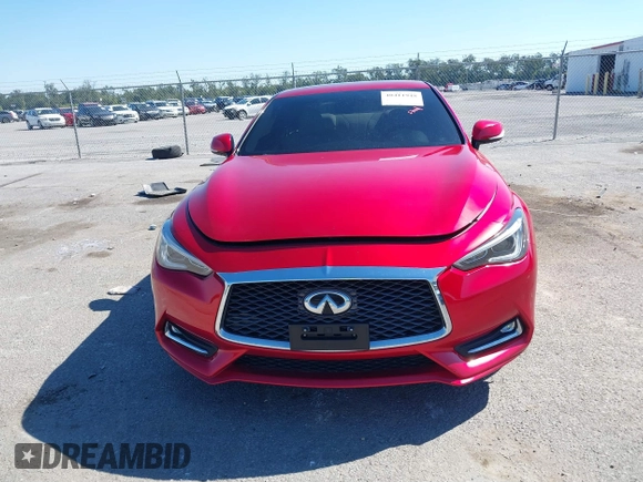2018 Infiniti Q60 RED SPORT 400 with VIN JN1FV7EL4JM630513, listed as a IAAI auction lot 40411948 with 59,373 mi miles. Bid and sale history available at carsss.com. Image 6.