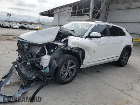 2024 Volkswagen Atlas SEL R-Line with VIN 1V2AE2CA5RC235798, listed as a Copart auction lot 46347495 with 1,306 mi miles and Salvage title. Bid and sale history available at DreamBid. Image 1.