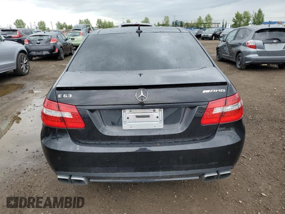 2011 Mercedes-Benz E 63 AMG with VIN WDDHF7HB8BA432130, listed as a Copart auction lot 61106204 with 165,952 mi miles and Salvage title. Bid and sale history available at DreamBid. Image 6.