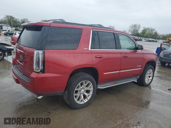 2015 GMC Yukon SLT z VIN 1GKS2BKC6FR154565, wystawiony jako Copart lot #50881225 z przebiegiem 160 669 mil mil oraz Szkoda całkowita • Salvage title. Historia ofert i sprzedaży dostępna na DreamBid. Obrazek 3.