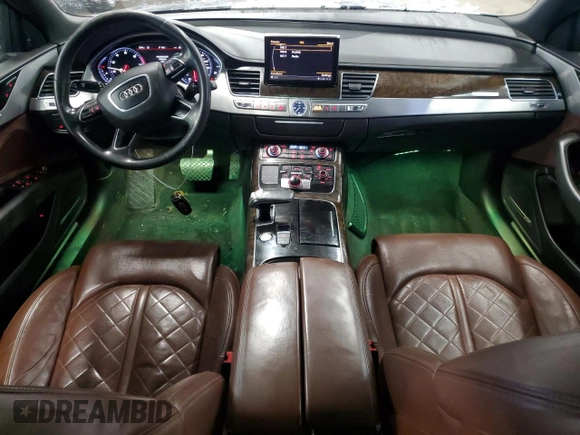 2013 Audi A8 3.0L with VIN WAUAGAFD6DN019898, listed as a Copart auction lot 45758405 with 105,190 mi miles and Clean title. Bid and sale history available at DreamBid. Image 8.