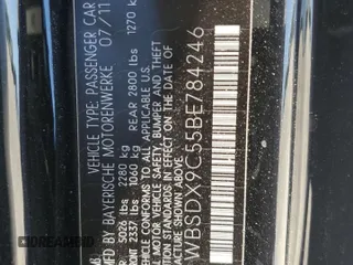 2011 BMW M3 z VIN WBSDX9C55BE784246, wystawiony jako Copart lot #58128355 z przebiegiem 125 245 mil mil oraz Tytuł czysty. Historia ofert i sprzedaży dostępna na DreamBid. Obrazek 12.