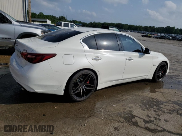 2020 Infiniti Q50 Red Sport 400 с VIN JN1FV7AP4LM630040, выставлен на аукционе Copart как лот 53489304 с пробегом 38 338 миль миль и Списание • Salvage title. История ставок и продаж доступна на DreamBid. Изображение 3.